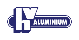 HV Aluminium Large High Resolution Logo on Transparent Background