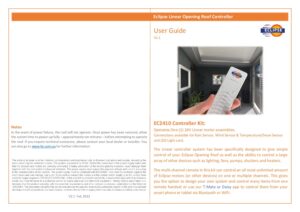 EC2410 Linear Controller 1 motor User Guide V2.1 20222