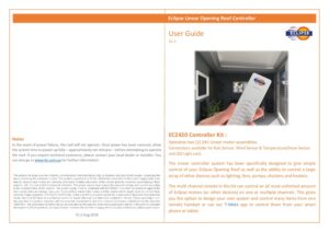 EC2420 Linear Controller 2 motor User Guide V1.5