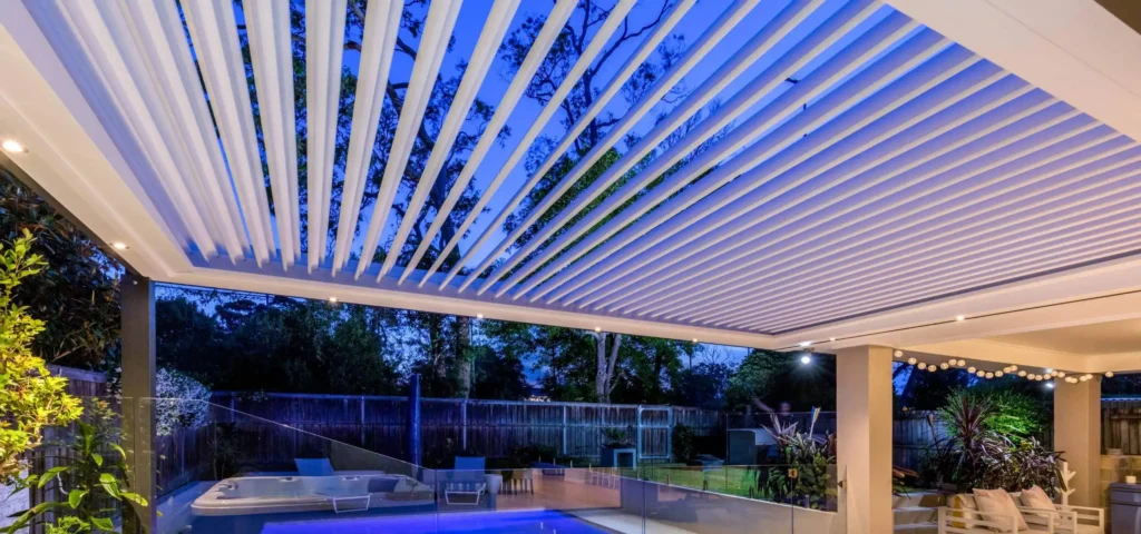 Close-up of Eclipse Opening Roof louvres.