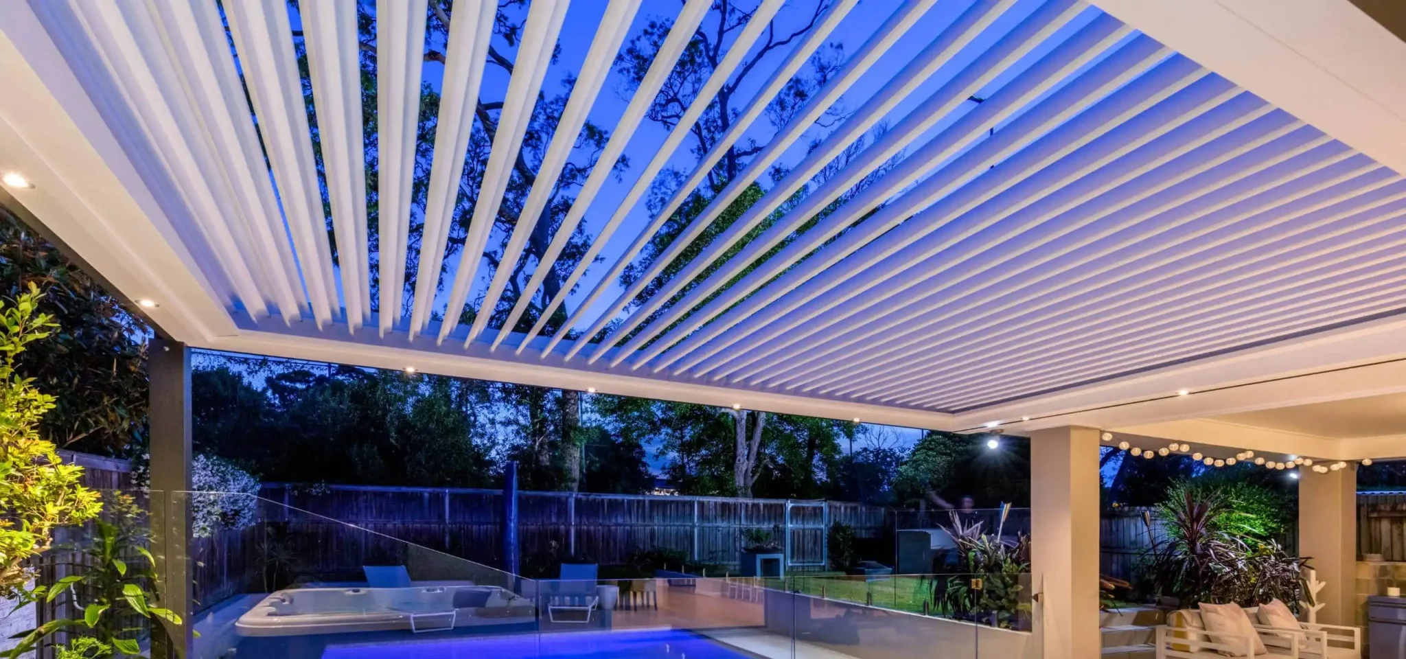 Close-up of Eclipse Opening Roof louvres.