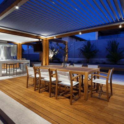 opening roof patio outdoor kitchen